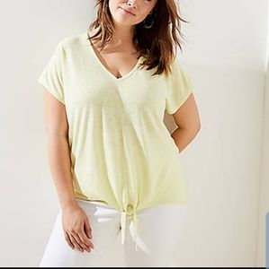 LOFT PLUS TIE HEM DOLMAN TEE